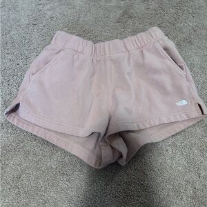 The North Face Women's Blush Athletic Shorts WITH SMALL PAINT STAINS